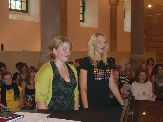 Chorprobe Landesmusikakademie (Foto: Karl-Heinz Herrmann)