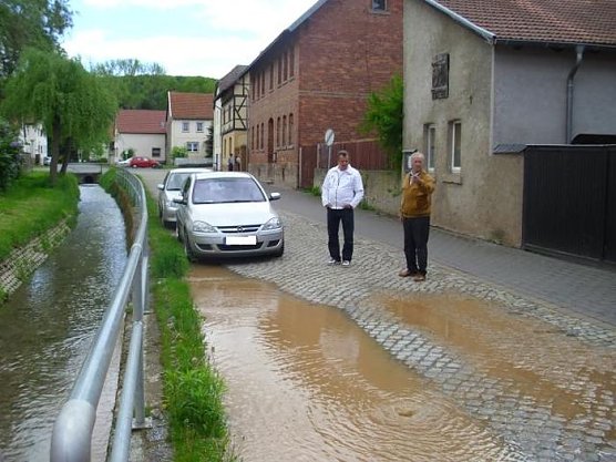 Havarie am Hauptwasserrohr (Foto: Thomas Leipold) Havarie am Hauptwasserrohr (Foto: Thomas Leipold)