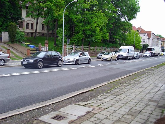 Stau, Ratlosigkeit bei den Autofahrern, (Foto: Thomas Leipold)