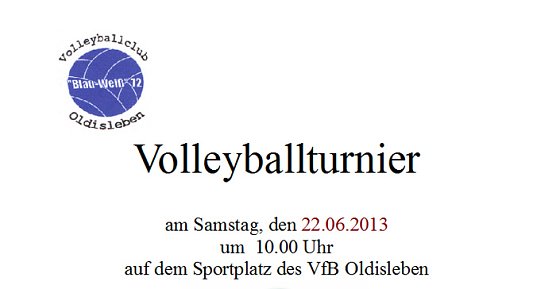 Volleyballturnier in Oldisleben (Foto: Horst Schmidt) Volleyballturnier in Oldisleben (Foto: Horst Schmidt)