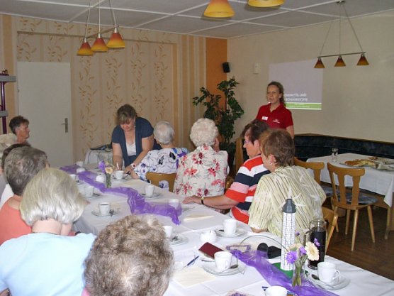 Vortrag zu Herzkreislauf beim WB 4 (Foto: Thomas Leipold)