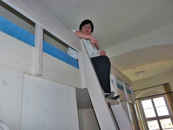 Ministerpr&auml;sidentin in Jugendherberge (Foto: Karl-Heinz Herrmann)