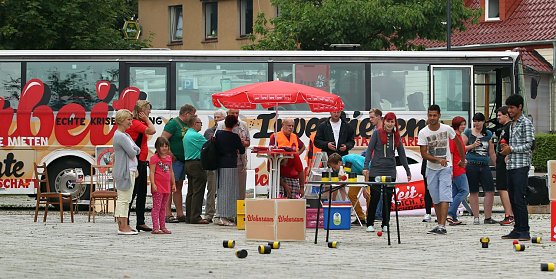 Station auf dem Theaterplatz (Foto: nnz)