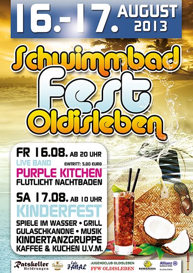 Schwimmbadfest Oldisleben (Foto: Stadt Bad Frankenhausen) Schwimmbadfest Oldisleben (Foto: Stadt Bad Frankenhausen)