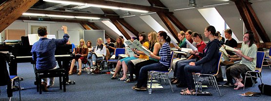 Noch wird geprobt (Foto: Rico Wenkel)