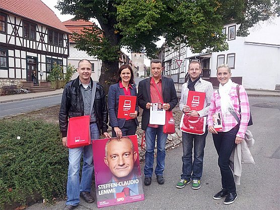 T&uuml;r zu T&uuml;r Aktion der SPD (Foto: SPD Kyffh&auml;userkreis)