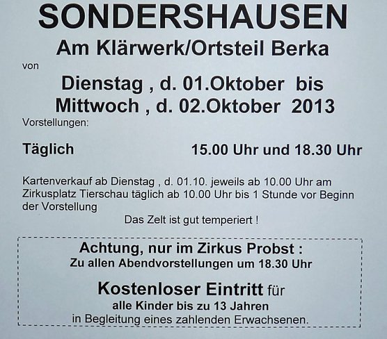 Der Zirkus kommt (Foto: Zirkus Probst)