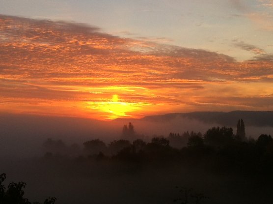 Am heutigen Morgen (Foto: M. Randel)