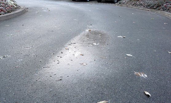 Eisglatt war es! (Foto: Karl-Heinz Herrmann) Eisglatt war es! (Foto: Karl-Heinz Herrmann)