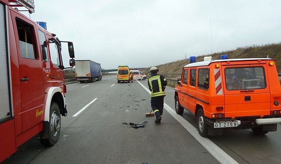 Unfall auf der Autobahn (Foto: API)