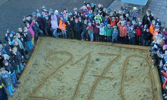 2.170 Stifte f&uuml;r die Umwelt (Foto: Grundschule Westerengel)