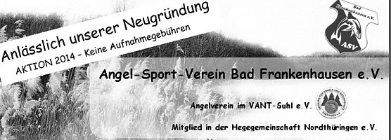 Ein Verein stellt sich vor (Foto: Angelsport-Verein Bad Frankenhausen) Ein Verein stellt sich vor (Foto: Angelsport-Verein Bad Frankenhausen)