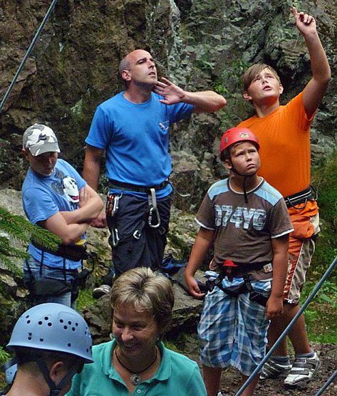 Kletterabenteuer im Th&uuml;ringer Wald (Foto: Kreisjugendring - Greu&szlig;en)
