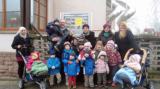 Schaukasten schon aktiv (Foto: Kindervilla Bad Frankenhausen)