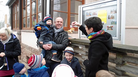 Schaukasten schon aktiv (Foto: Kindervilla Bad Frankenhausen)