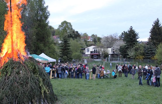 Osterfeuertermin passte (Foto: Karl-Heinz Herrmann)