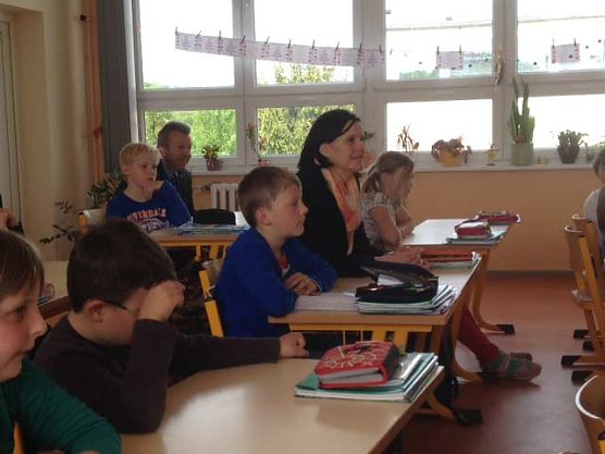 Landr&auml;tin in GS Wiehe (Foto: Landratamt Kyffh&auml;userkreis)