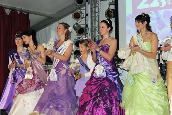 Wahl der Fliederkönigin (Foto: Karl-Heinz Herrmann) Wahl der Fliederkönigin (Foto: Karl-Heinz Herrmann)