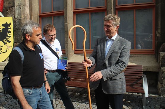 v.l. Dr. Thomas Dahms, Ulrich Eichler, OB Klaus Zeh (Foto: Angelo Glashagel) v.l. Dr. Thomas Dahms, Ulrich Eichler, OB Klaus Zeh (Foto: Angelo Glashagel)