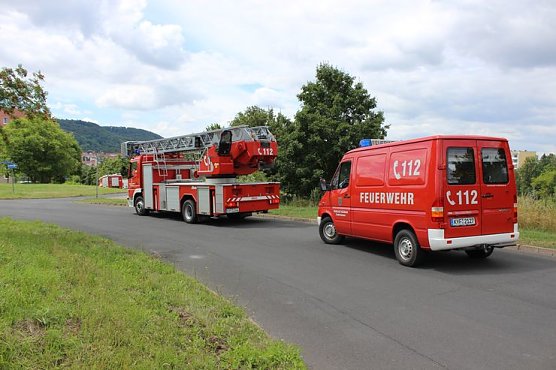 Mit Blaulicht ins &Ouml;stertal von Sondershausen (Foto: Karl-Heinz Herrmann)