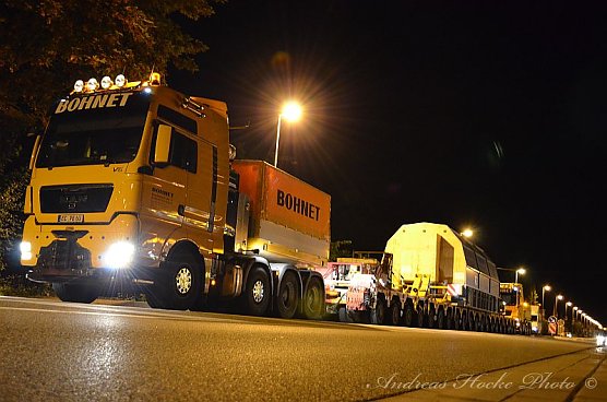 Schwertransport durch Greu&szlig;en (Foto: Andreas Hocke)