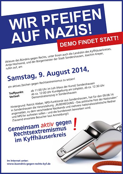 Aufruf zur Demo gestartet (Foto: B&uuml;ndnis gegen Rechts)