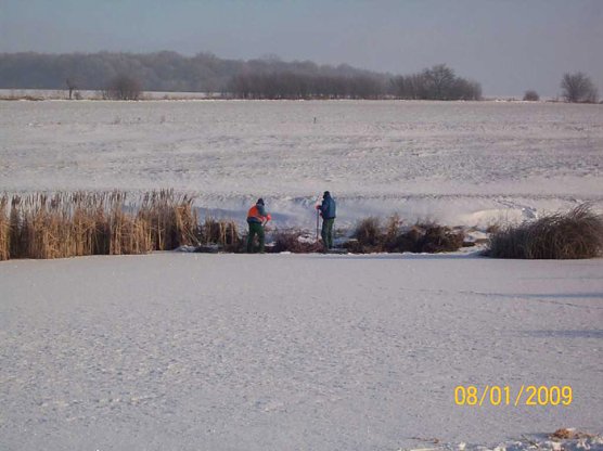 Pflege Teichkl&auml;ranlagen (Foto: TAZ Sondershausen)