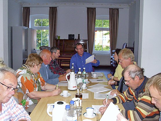 Beratungen des erweiterten Vorstandes der Gartenfreunde (Foto: Thomas Leipold)