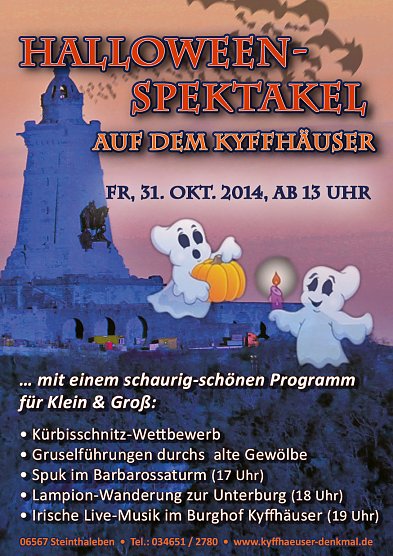 Tafelsänger und Halloween (Foto: Stadt Bad Frankenhausen) Tafelsänger und Halloween (Foto: Stadt Bad Frankenhausen)