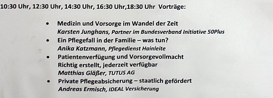 Gesundheit, Vorsorge, Pflege (Foto: Karl-Heinz Herrmann)