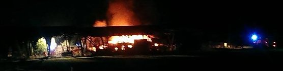 Gro&szlig;brand in Hainrode (Foto: Feuerwehr Nohra)