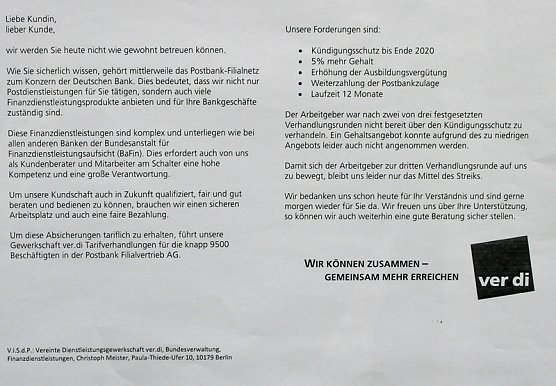 Heute wird gestreikt (Foto: Karl-Heinz Herrmann)