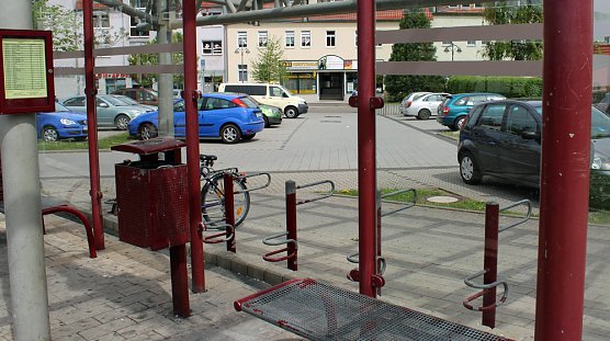 Zerst&ouml;rung am Busbahnhof (Foto: Karl-Heinz Herrmann)
