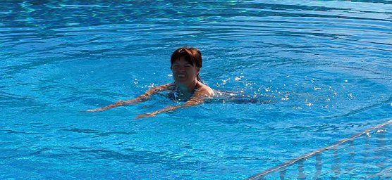 Anbaden im Bergbad Sondershausen (Foto: Karl-Heinz Herrmann)