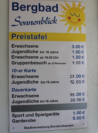 Anbaden im Bergbad Sondershausen (Foto: Karl-Heinz Herrmann)