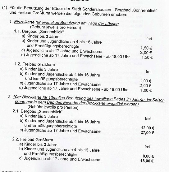 Neuer Familientarif beim Baden (Foto: Stadt Sondershausen) Neuer Familientarif beim Baden (Foto: Stadt Sondershausen)