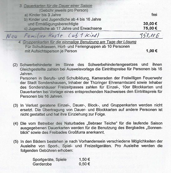 Neuer Familientarif beim Baden (Foto: Stadt Sondershausen) Neuer Familientarif beim Baden (Foto: Stadt Sondershausen)