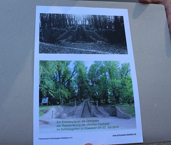 Die Gro&szlig;e Kaskade mit Feier &uuml;bergeben (Foto: Karl-Heinz Herrmann)