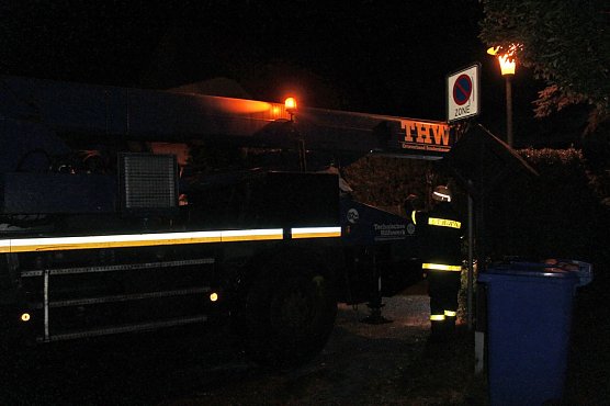 THW und Feuerwehr im Einsatz (Foto: Karl-Heinz Herrmann)