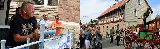 Wasserschlacht in Niederspier (Foto: Karl-Heinz Herrmann) Wasserschlacht in Niederspier (Foto: Karl-Heinz Herrmann)