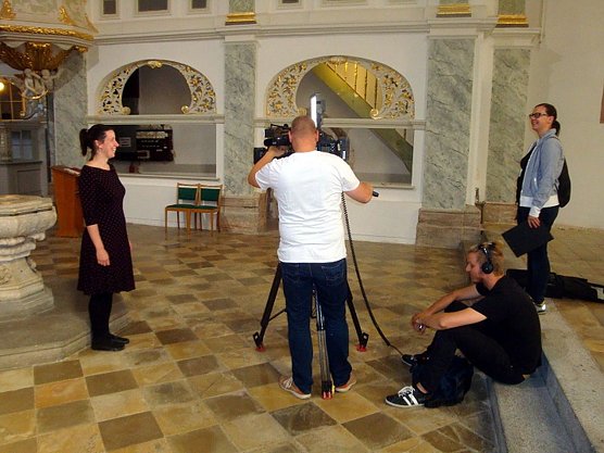 Die Unterkirche als Drehort (Foto: Peter Zimmer) Die Unterkirche als Drehort (Foto: Peter Zimmer)