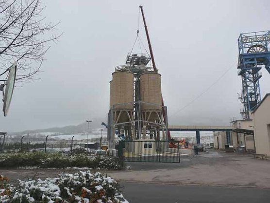 Salzsilo am Schacht. (Foto: Karl-Heinz Herrmann)