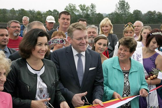 Feierliche Verkehrsfreigabe (Foto: Pressestelle Th&uuml;ringer Landtag)
