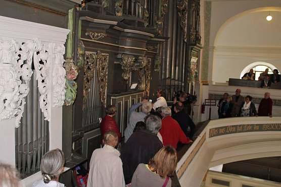 Das Innenleben der Strobel-Orgel (Foto: Karl-Heinz Herrmann)