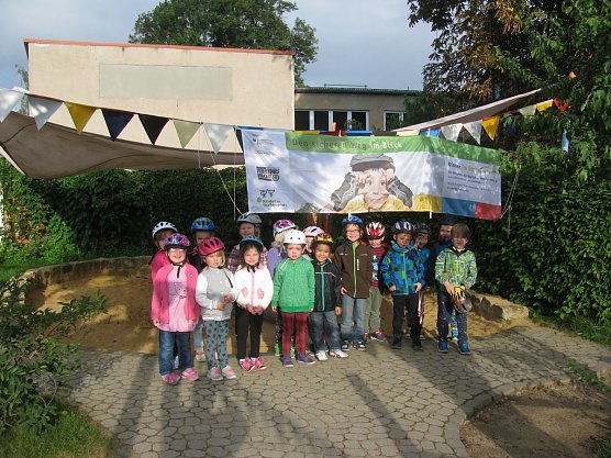 Verkehrssicherheitstag der Kita  Sonnenschein (Foto: Bernd M&uuml;ller)