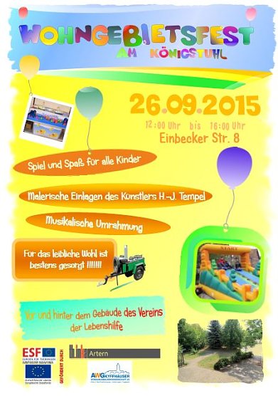 Wohngebietsfest in Artern (Foto: Landratsamt Kyffh&auml;userkreis)