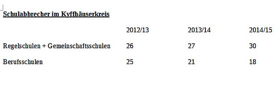 Schulabbrecher in der Diskussion (Foto: Landratsamt Kyffh&auml;userkreis)