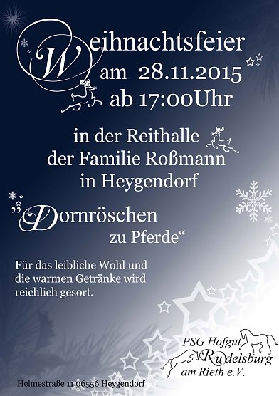 Monatsplan HOC und M&auml;rchen zu Pferde (Foto: Privat)