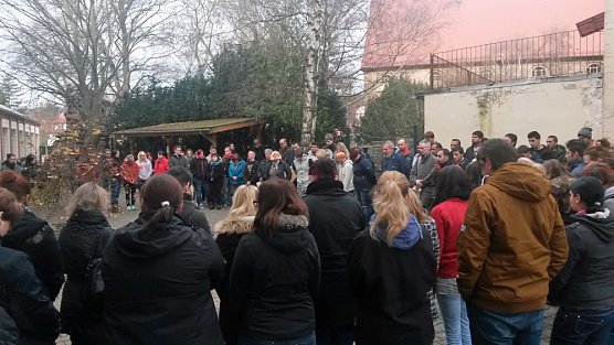 Gedenkminute auch in Bad Frankenhausen (Foto: Privat)