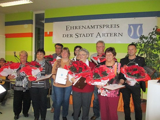 Vom Ehrenamtspreis der Stadt Artern (Foto: Ina Römer) Vom Ehrenamtspreis der Stadt Artern (Foto: Ina Römer)